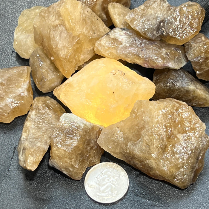 Citrine Crystal (Untreated) Rough Raw Stones (By The Piece or Pound) Wholesale
