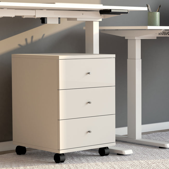 Clara Drawer unit on castors, Matt White