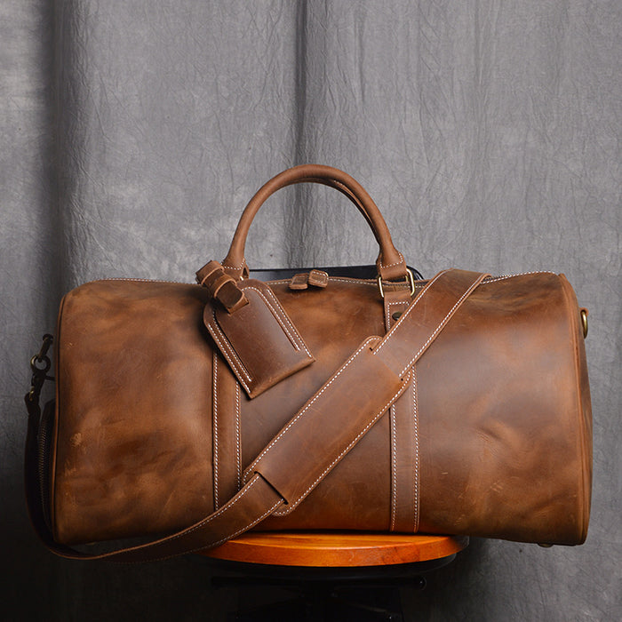 Cowhide Leather Duffle Bag
