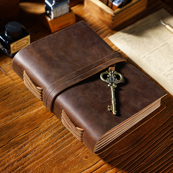 Cowhide Travel Notebook