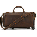 Crazy Horse 22-inch Genuine Leather Garment Bag