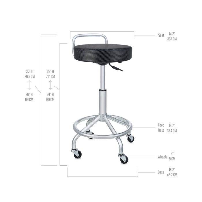Cushioned Pneumatic Adjustable Work Stool