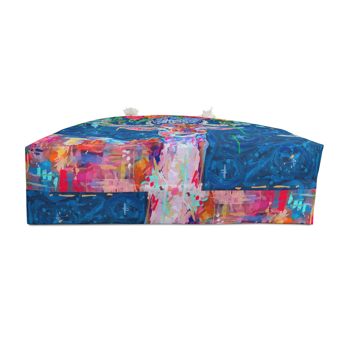 Deer and Bouquet Weekender Boat and Beach Bag