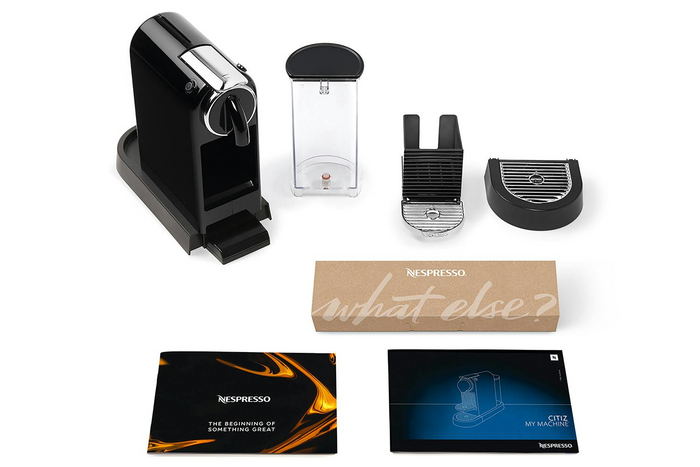 De'Longhi Citiz Nespresso Coffee Machine, Black | EN167B