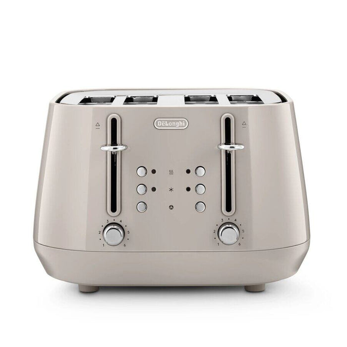De'Longhi Eclettica 4 Slice Beige Toaster | CTY4003.BG