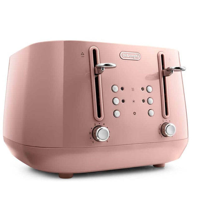 De'Longhi Eclettica 4 Slice Pink Toaster | CTY4003.PK