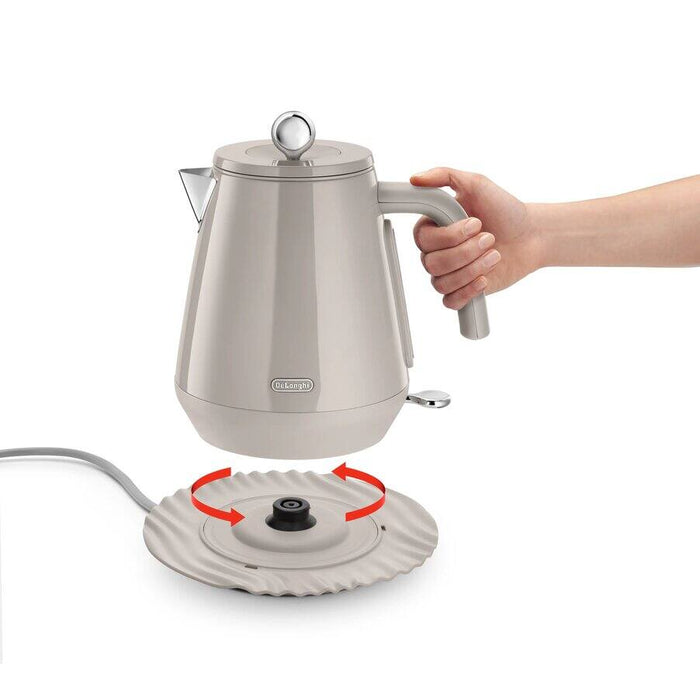 De'Longhi Eclettica Beige Kettle | KBY3001.BG