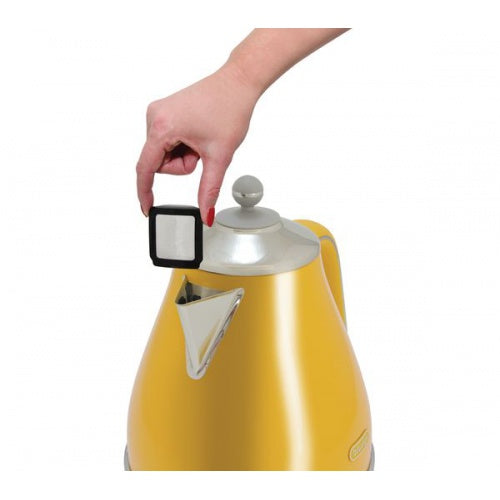 De'Longhi Icona Capitals 1.7L Jug Kettle in Yellow Model - KBOC3001Y