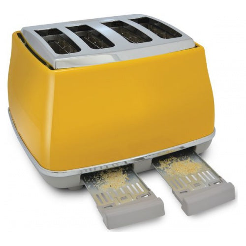 De'Longhi Icona Capitals 4-Slice Toaster Yellow | CTOC4003Y