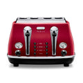 De'Longhi Icona Micalite 4 slice Red Toaster | CTOM4003.R
