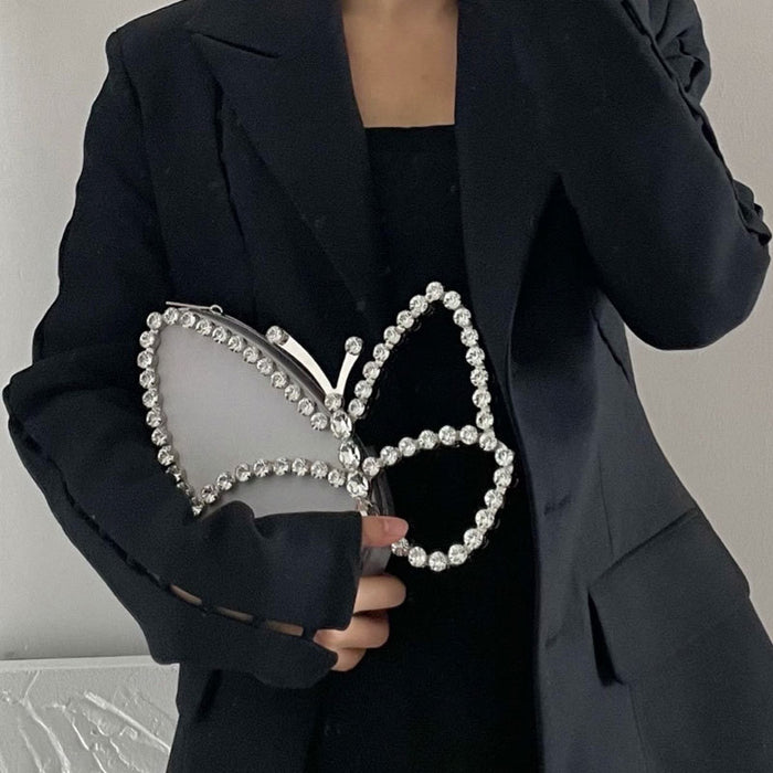 Diamond Butterfly Clutch