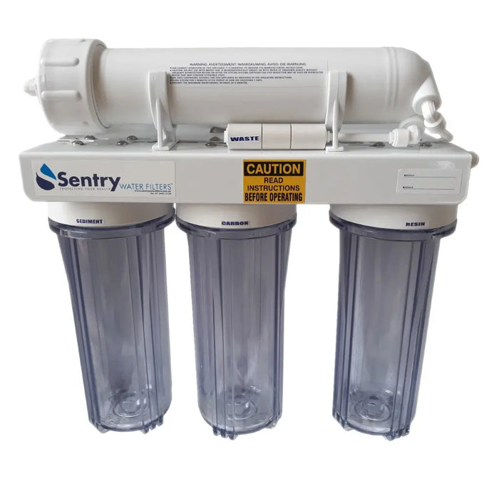 PRO-4-DJ reverse osmosis water filter clear unit Sentry Water Filters