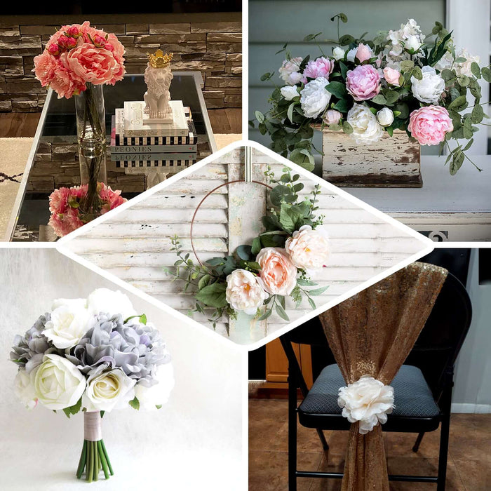 Assorted floral arrangements in various styles and settings.