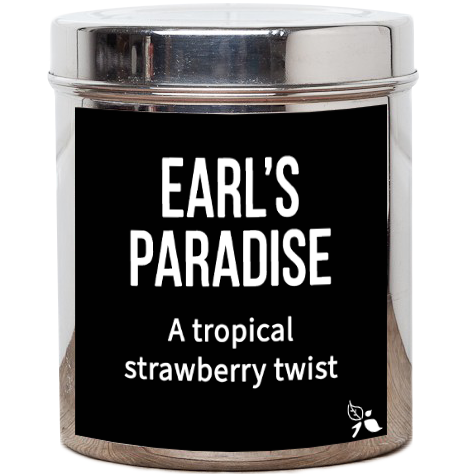 earl's paradise tea tin