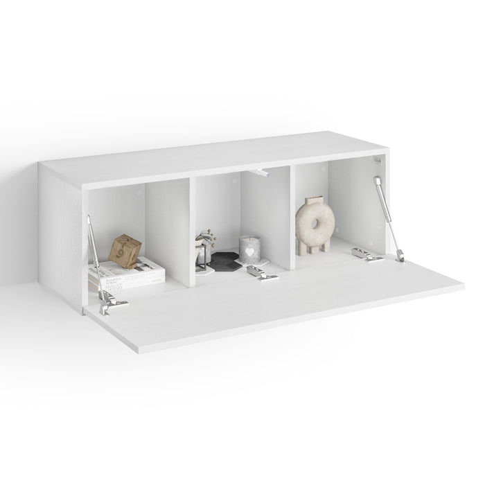 Easy Wall Unit 40.94 in, with Flap Door, Ashwood White
