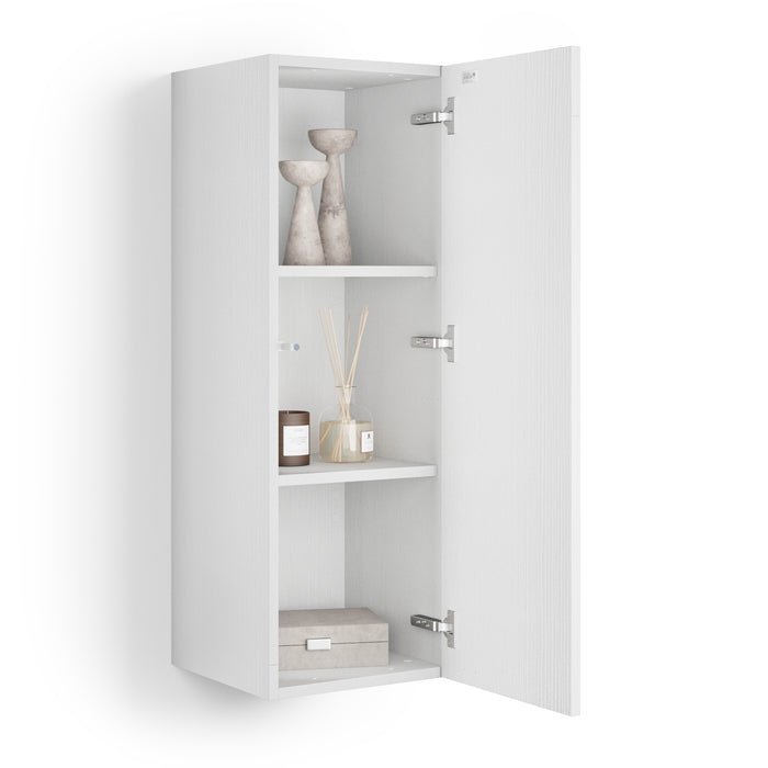 Easy Wall Unit 40.94 in, with Flap Door, Ashwood White