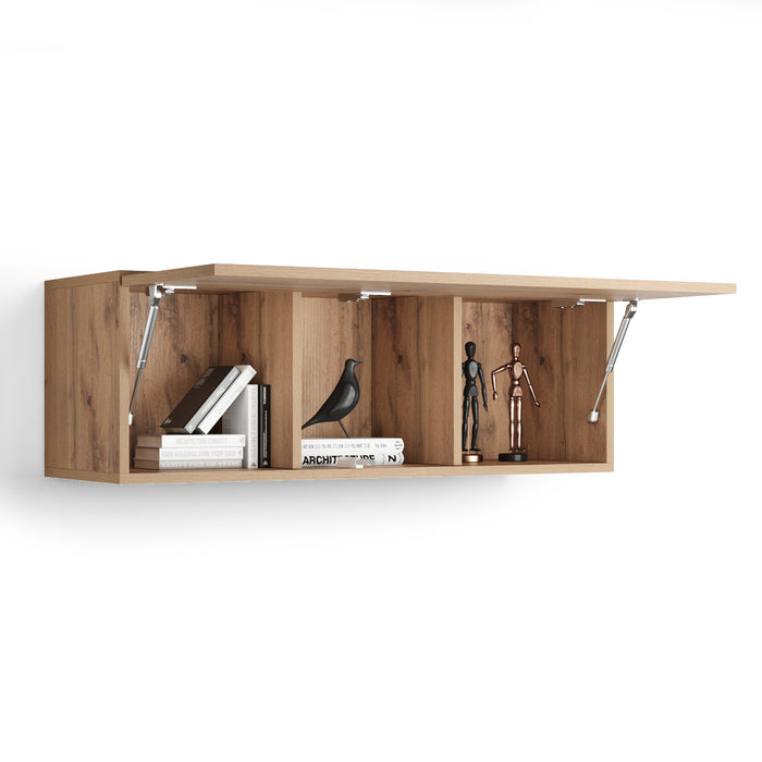 Easy Wall Unit 40.94 in, with Lift Up Door, Rustic Oak