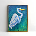 Egret Reproduction - Paper Print or Canvas