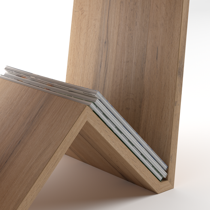 Emma low Coffee table, Rustic Oak