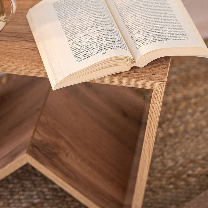 Emma low Coffee table, Rustic Oak