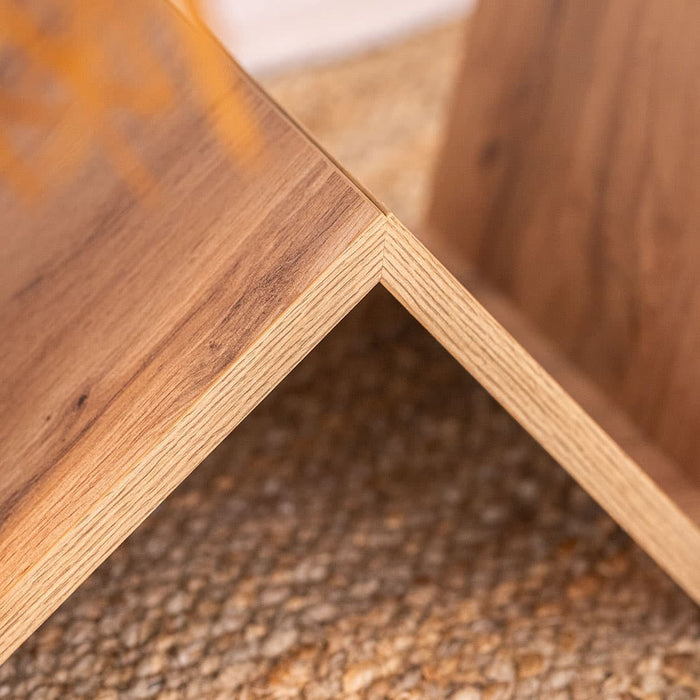 Emma low Coffee table, Rustic Oak