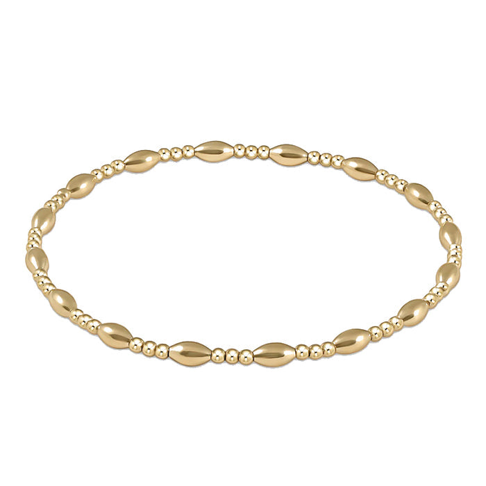 ENEWTON-Harmony-Sincerity-Pattern-2mm-Bead-Bracelet-Gold