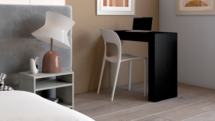 Evolution Desk 35.4 x 15.7 in, Ashwood White with One Leg
