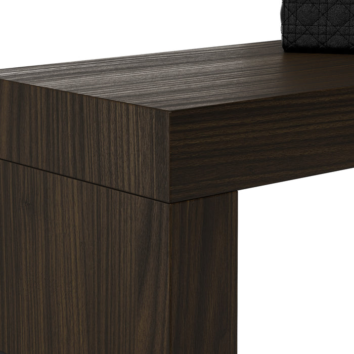 Evolution Desk 47.2 x 23.6 in, Dark Walnut with One Leg