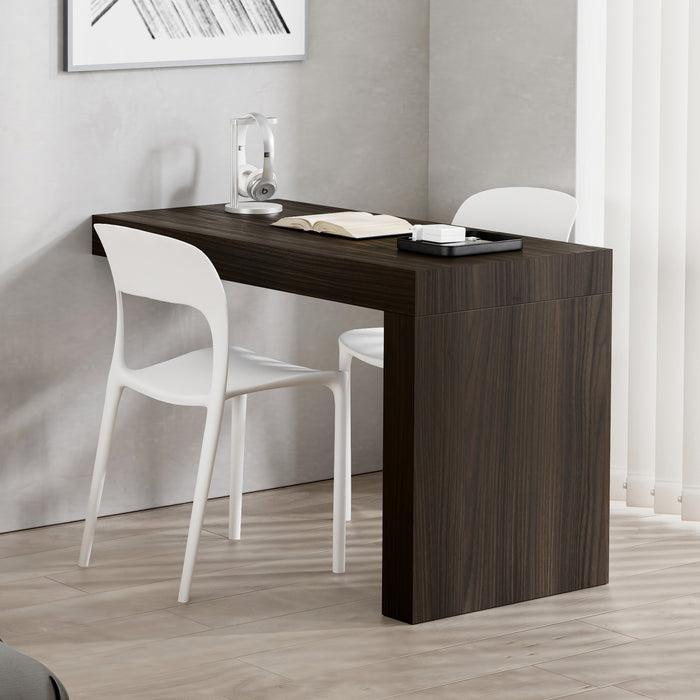 Evolution Desk 47.2 x 23.6 in, Dark Walnut with One Leg
