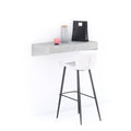 Evolution Extra Large Bar Shelf 35.4x15.7 in, Concrete Effect, Grey