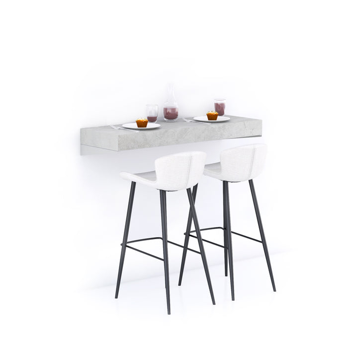 Evolution Extra Large Bar Shelf 47.2x15.7 in, Concrete Effect, Grey