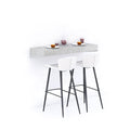 Evolution Extra Large Bar Shelf 47.2x15.7 in, Concrete Effect, Grey