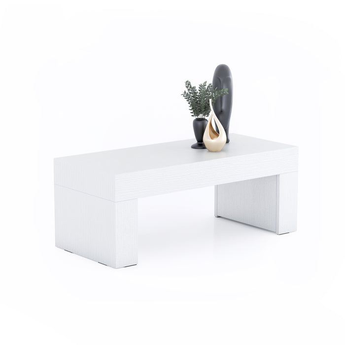 Evolution low Coffee Table 35.4 x 15.7 in, Ashwood White