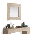 Evolution Square Wall Mirror, 28.7 x 28.7 in, Oak