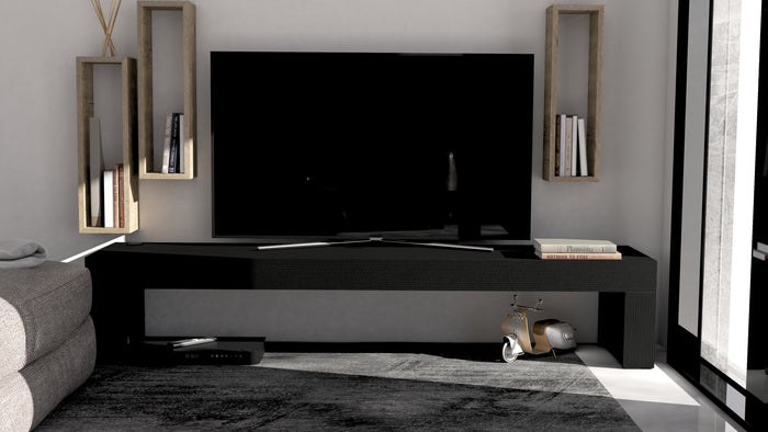 Evolution TV Stand 70.8x15.7 in, Ashwood White