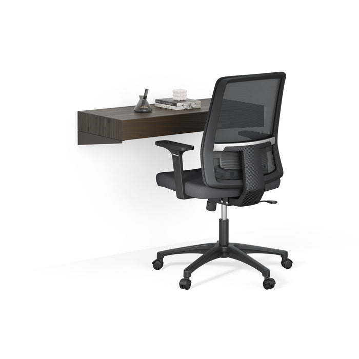 Evolution wall mounted desk 35.4x15.7 in, Dark Walnut