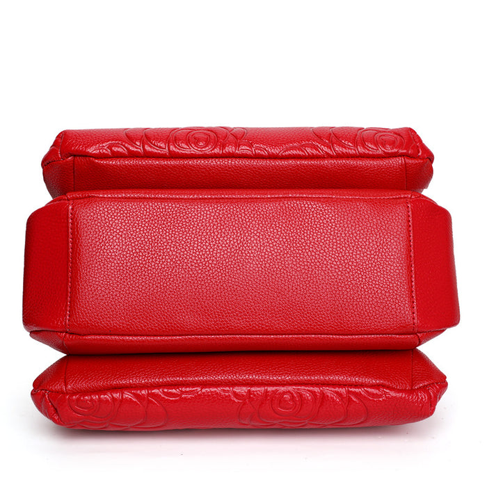 Exceptional DELTA RED Ladies Genuine Leather Hand Bag