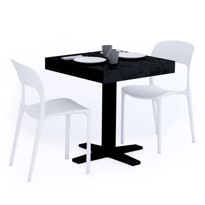 FIRST Bar Table, Concrete Effect, Black