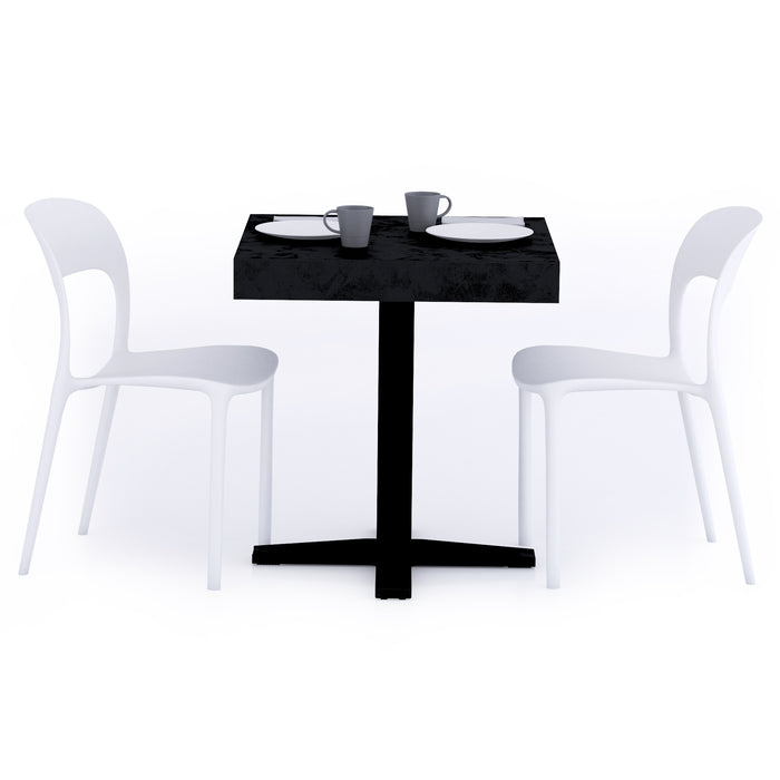 FIRST Bar Table, Concrete Effect, Black