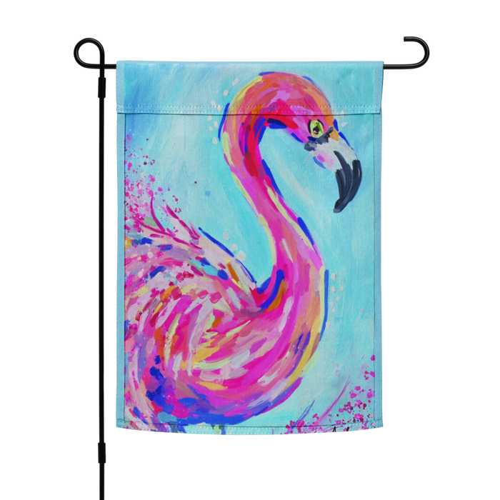 Flamingo Garden flag