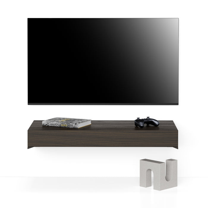 Floating tv stand Evolution 35.4 x 15.7 in, Dark Walnut