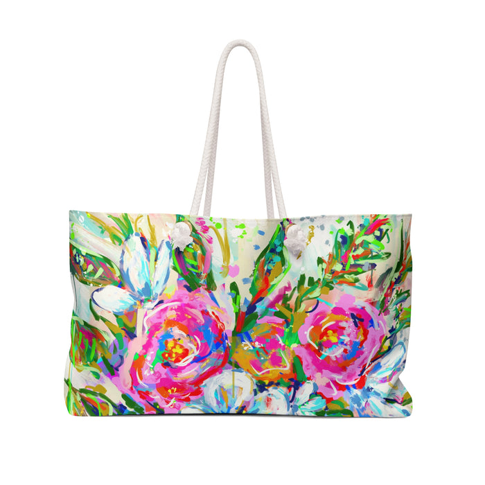 Floral Bouquet Weekender Boat and Beach Bag