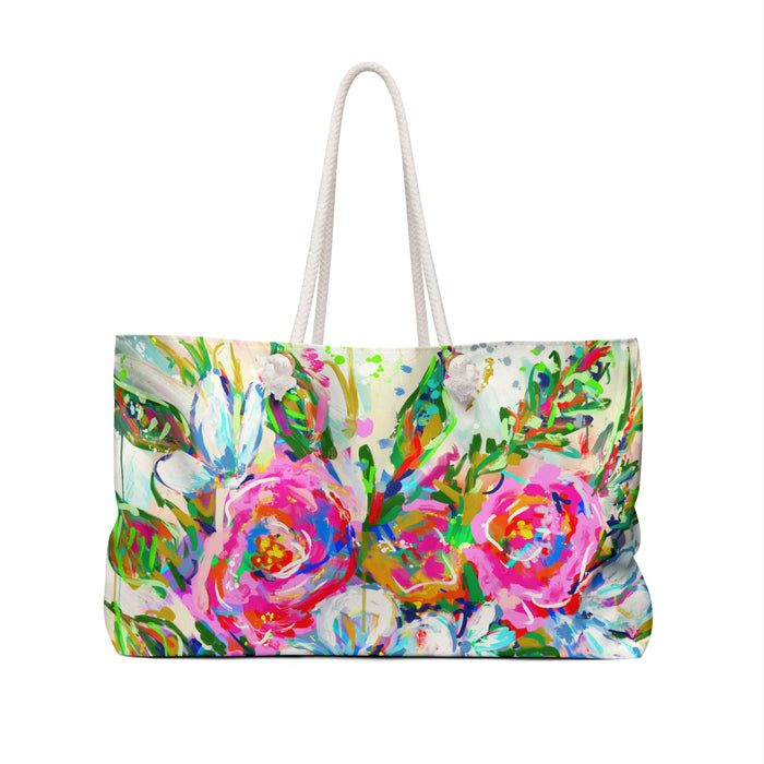 Floral Bouquet Weekender Boat and Beach Bag