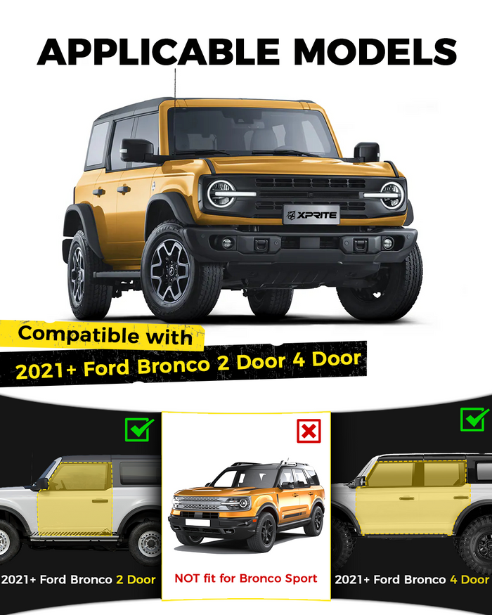 Ford Bronco Bumper Tow Hitch Receiver 2 Inch Tow Hitch Kit 2021-2026 | Xprite