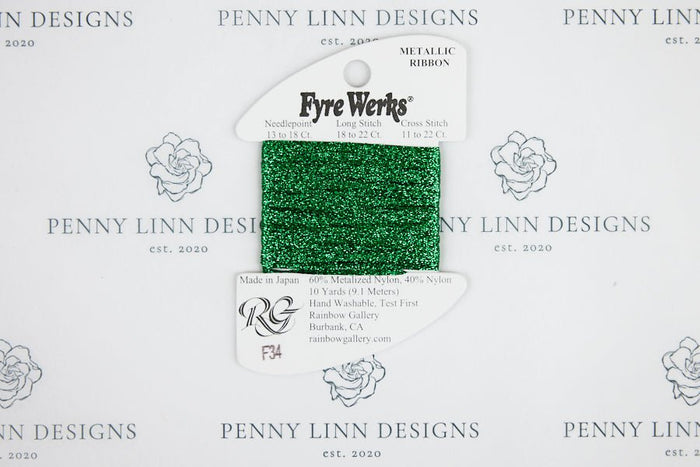 Fyre Werks F34 Green - Penny Linn Designs - Rainbow Gallery