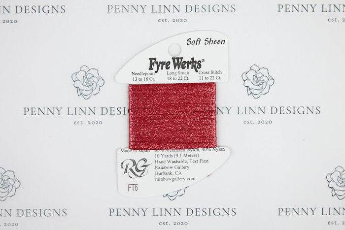 Fyre Werks Soft Sheen FT6 Brite Christmas Red - Penny Linn Designs - Rainbow Gallery