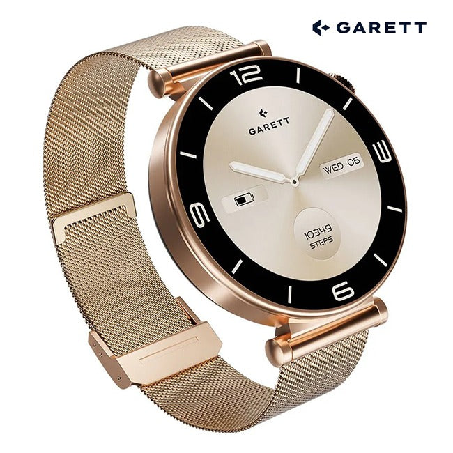 Garett Rose Gold Ladies' Smartwatch | ROSE GOLD MESH