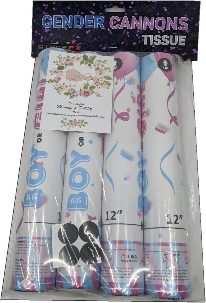 Gender Cannons Tissue 4pack