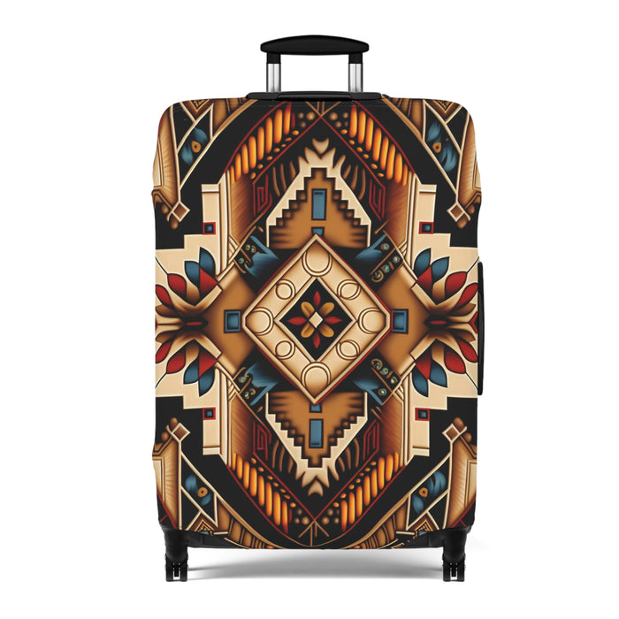 Geometric Aztec Luggage Cover — Tribal Travel Protector