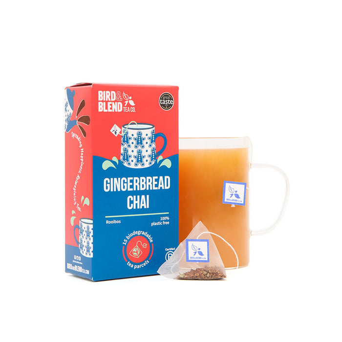 gingerbread chai tea bag parcel